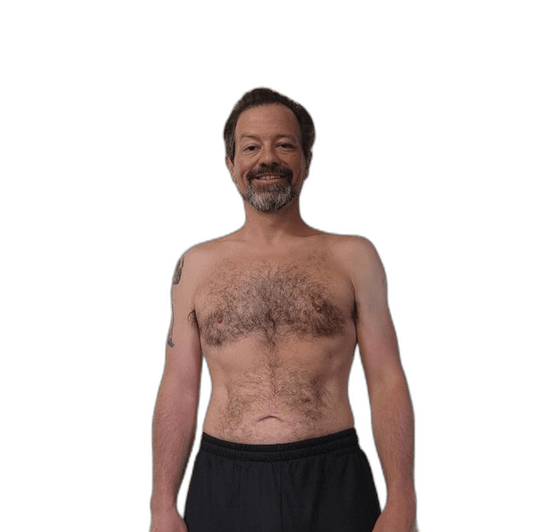 Danny in May 2025 after 5 months of eating healthy with HowIEatHealthy