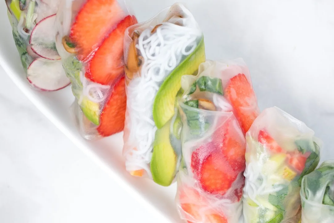 Strawberry Spring Rolls