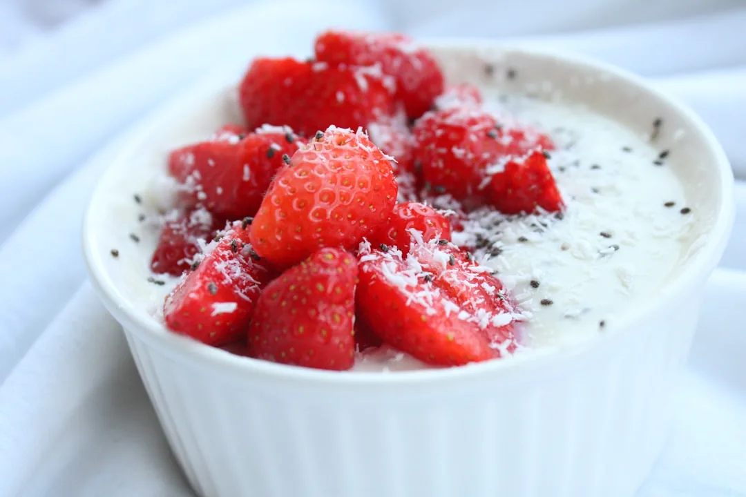 Strawberry Cheesecake Chia Seed Pudding