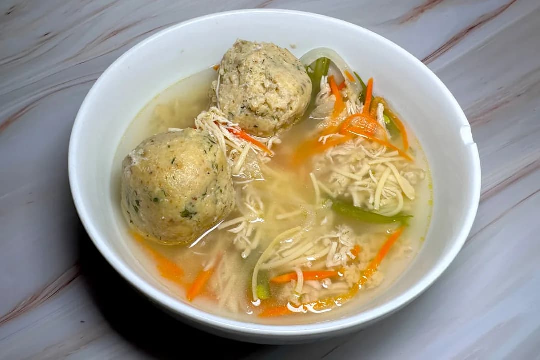 Vegetarian Matzo Ball Soup