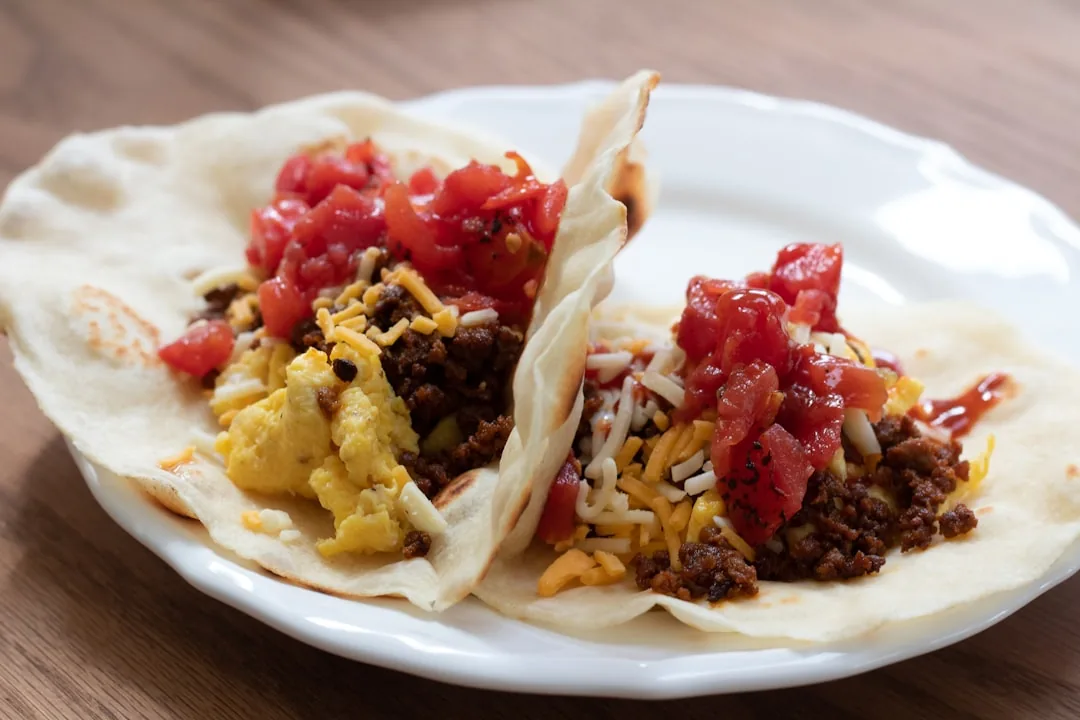 Egg and Cheese Tacos